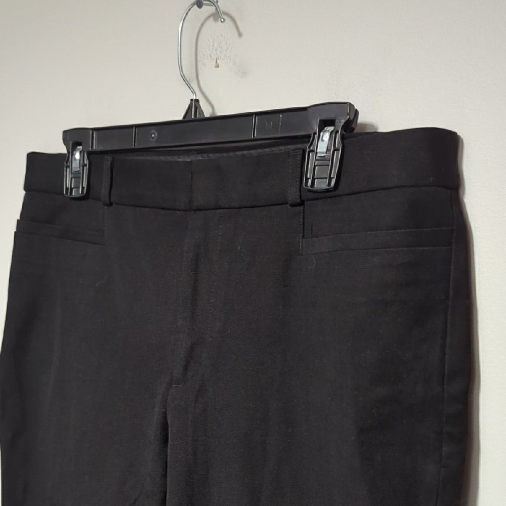 Banana Republic Black Dress Pants with Slim Fit and Cropped Length - Picture 2 of 9